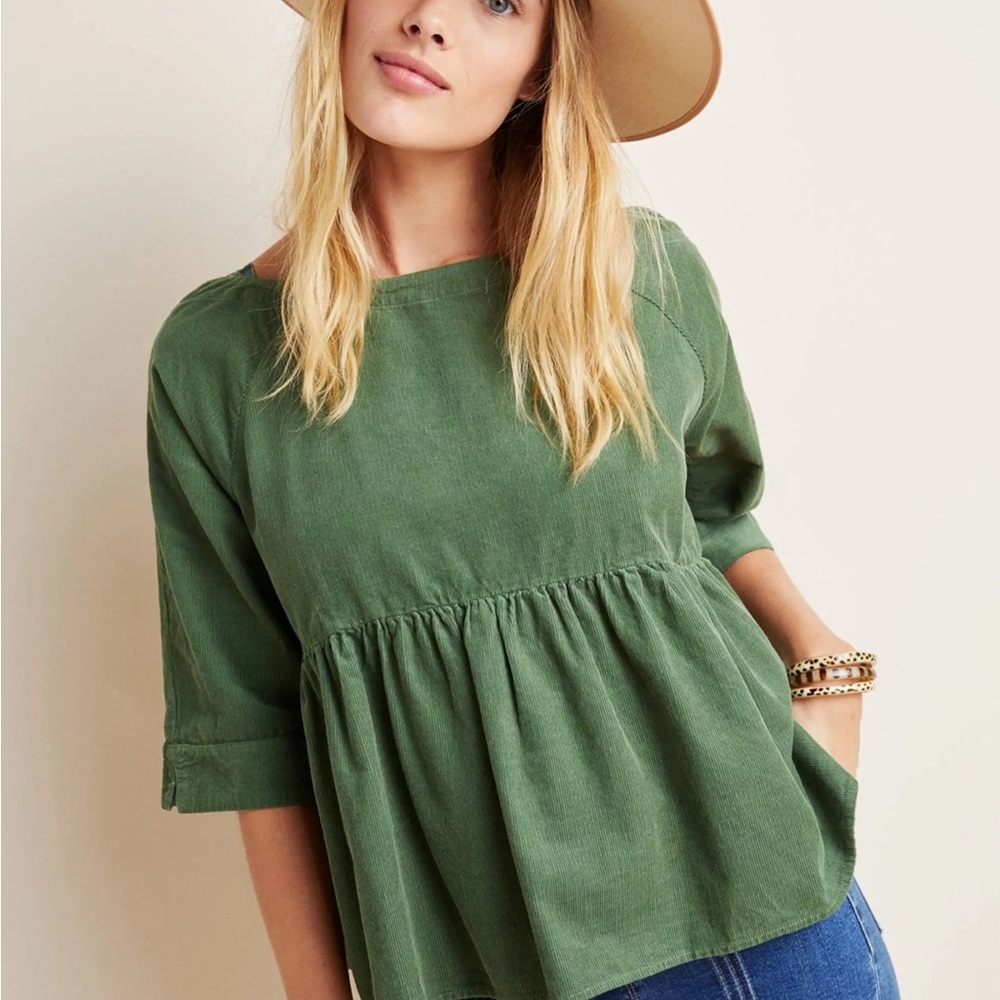 Maeve Anthropologie Size XS Green Women's Top.